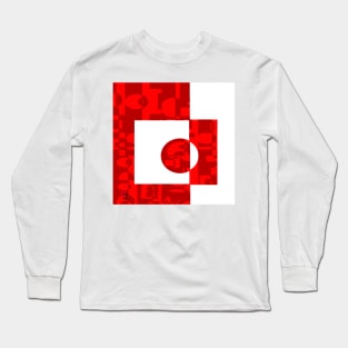 Simply red and white Long Sleeve T-Shirt